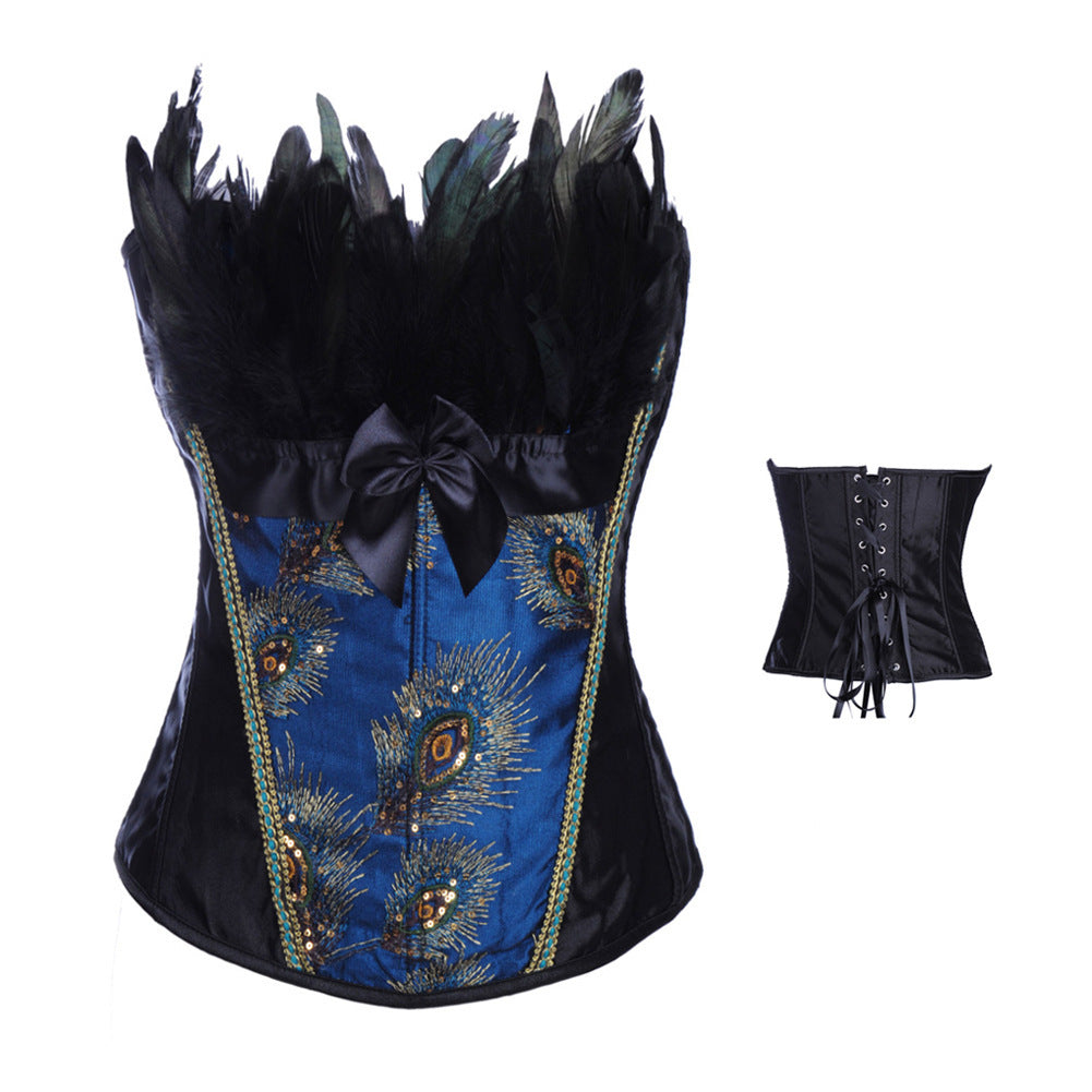 Women's Peacock Feather Fashion Shapewear