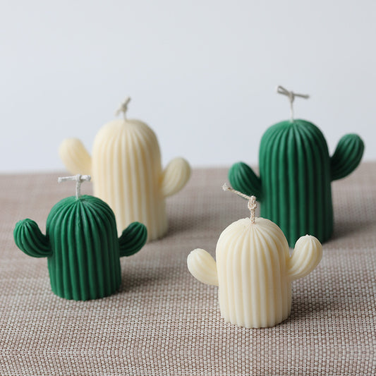 Cactus Shape Candles Mould Silicone Candle Mold Aromatherapy Plaster Handmade Making Kit Soap Crafts Mold DIY Gifts Home Decor